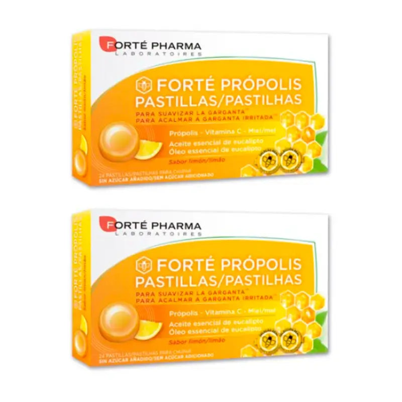 Forté Pharma Duplo Forté Propolis Citron Pastilles, 2 x 24 pastilles