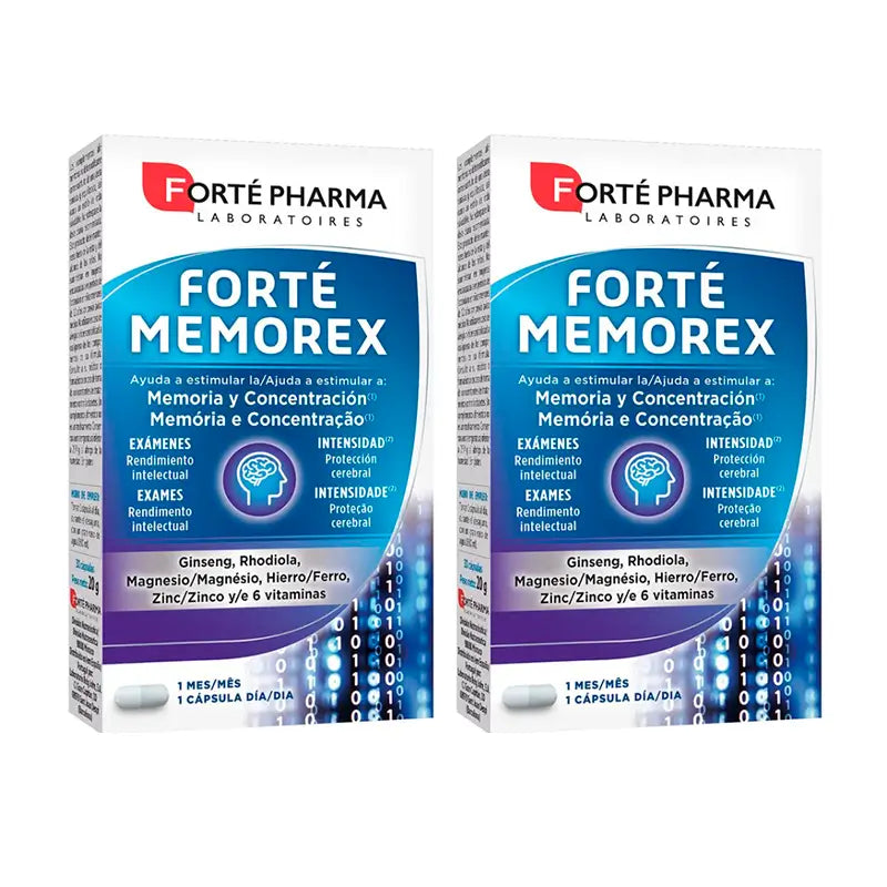 Forté Pharma Duplo Slim Draining Energy Memorex, 2 x 30 comprimés