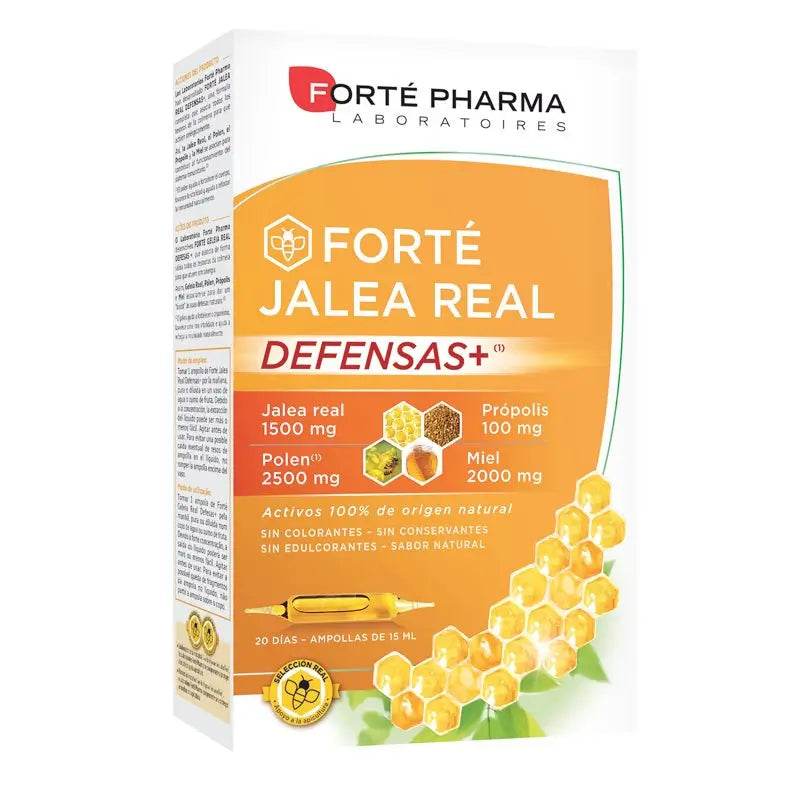 Forté Pharma Forté Royal Jelly Defences+, 20 ampoules