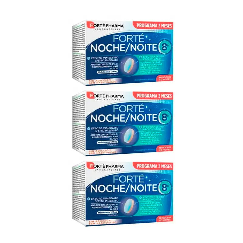 Forté Pharma Triplo Night 8H 60 Jours, 3 x 60 Comprimés