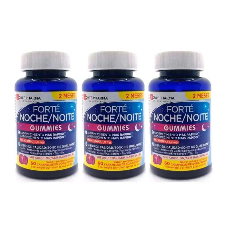 Forté Pharma Triplo Night Gummies , 3 x 60 bonbons