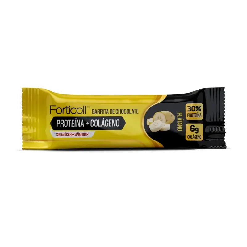 Forticoll Snack Protéines Collagène Banane Boîte 12 Barres X 50Gr