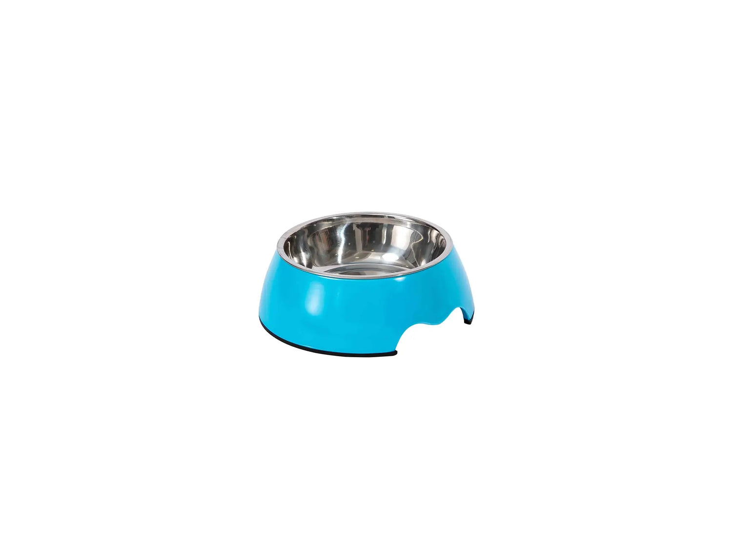 Freedog Gamelle en mélamine et inox bleue S, 210 ml