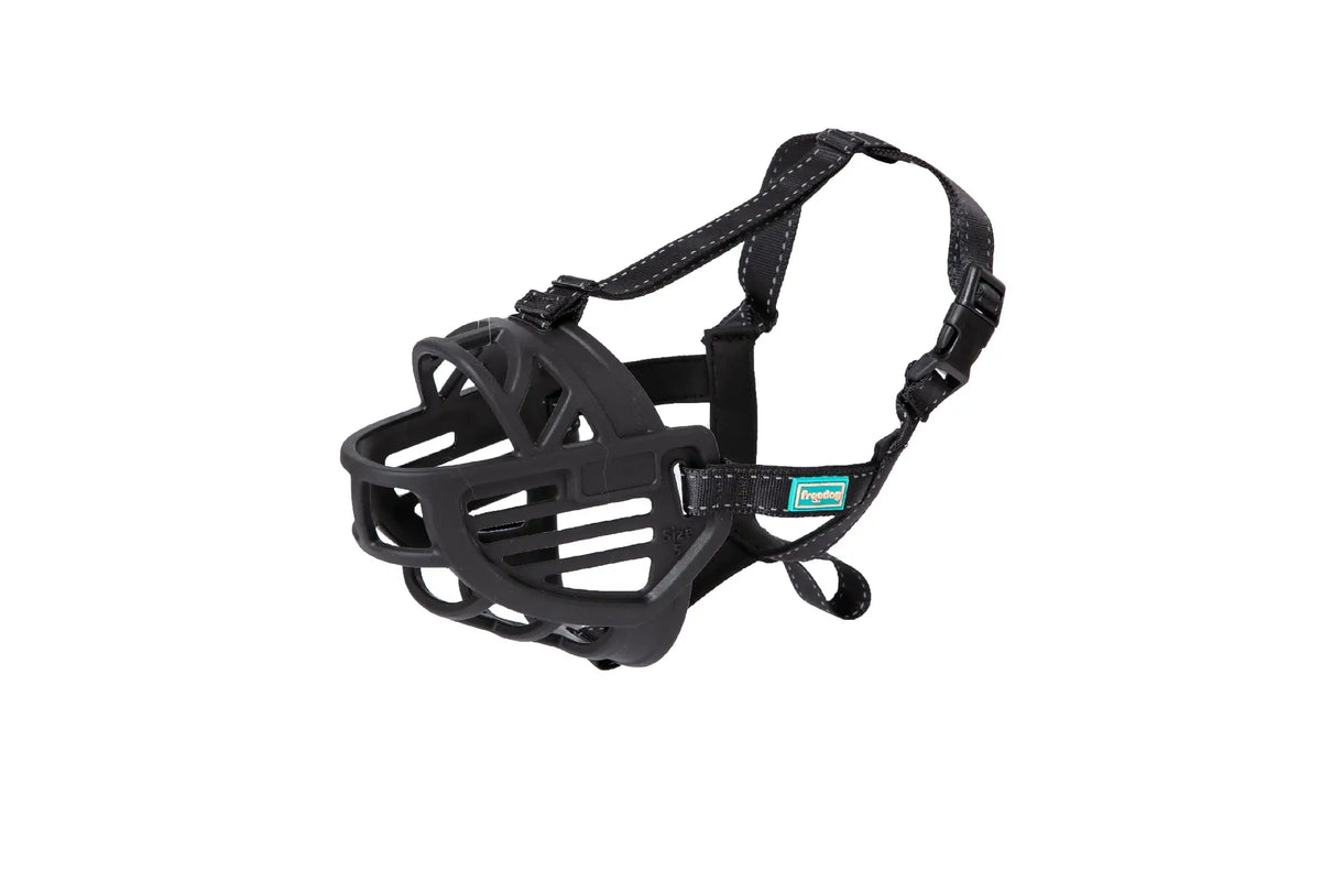 Freedog Muselière Ergo Plus Noire XL, 35 cm