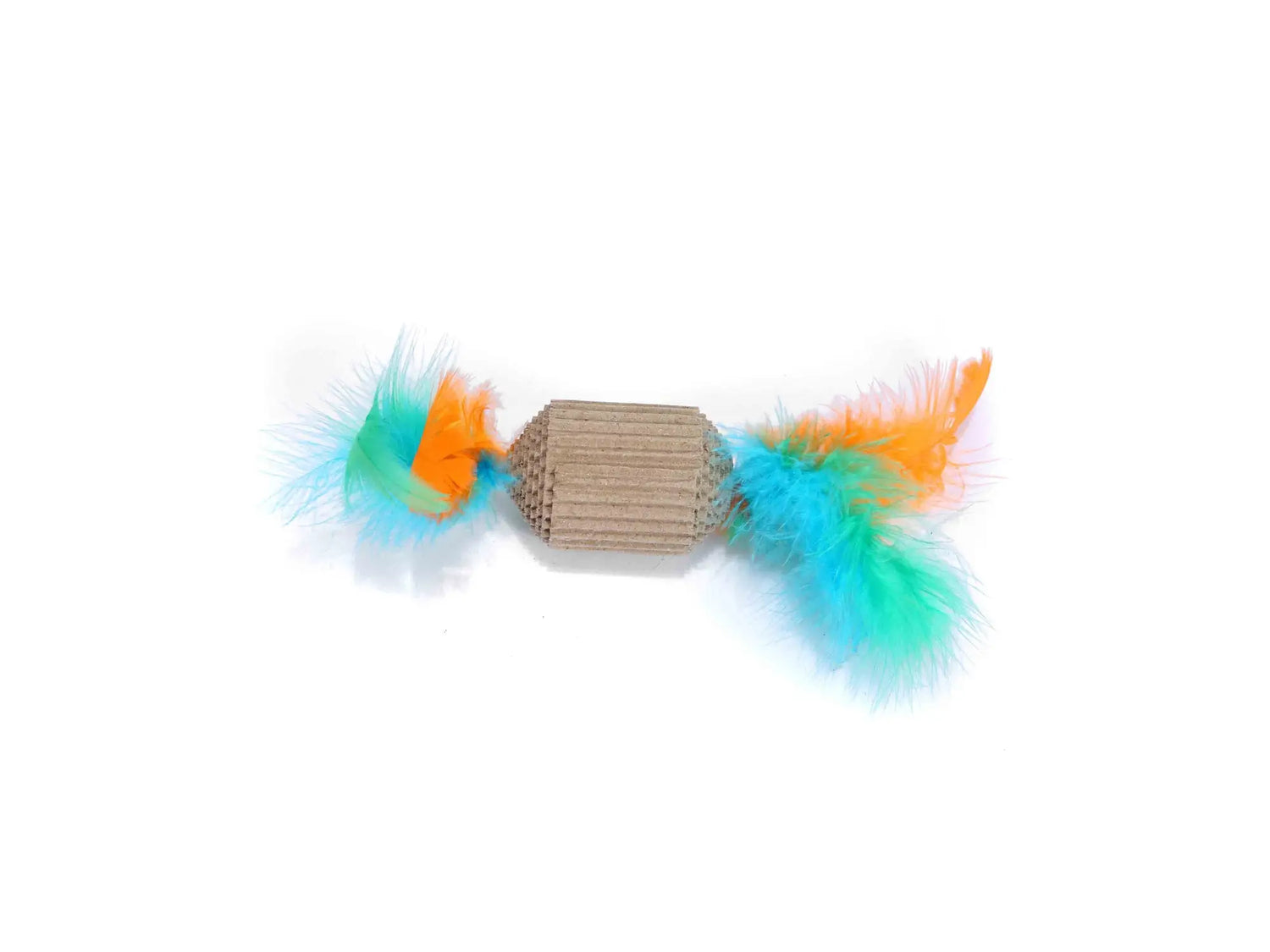 Freedog Grattoir Kraft hexagonal avec plume, 15 x 4 cm