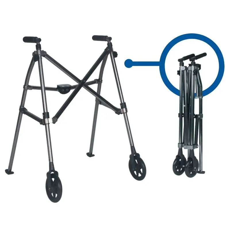 García 1880 Déambulateur compact pliable en aluminium