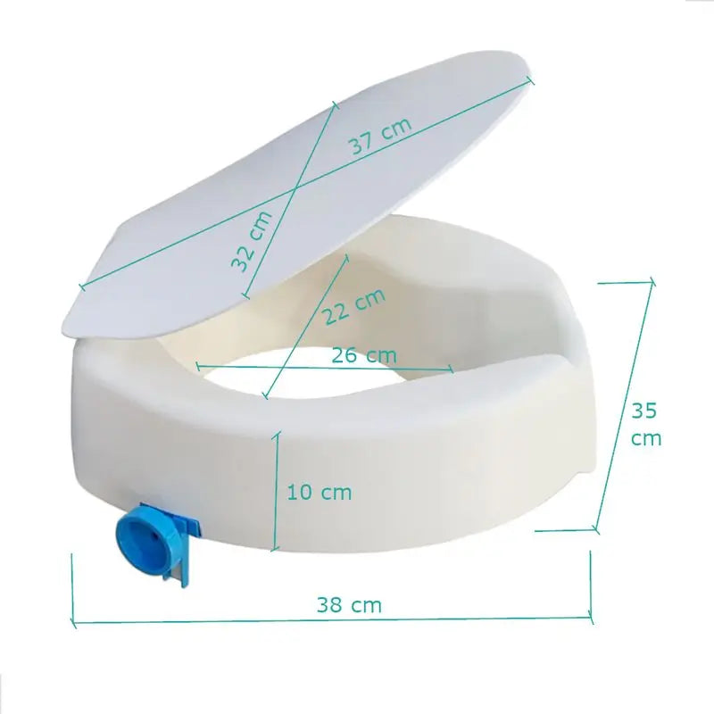 Garcia 1880 Soft Touch Wc Lift avec couvercle et fixation, blanc