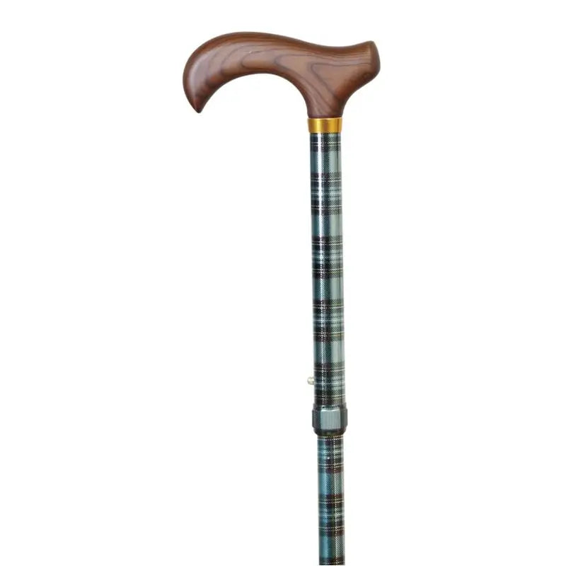 García 1880 Poing pliant en bois à damier carré Muletilla