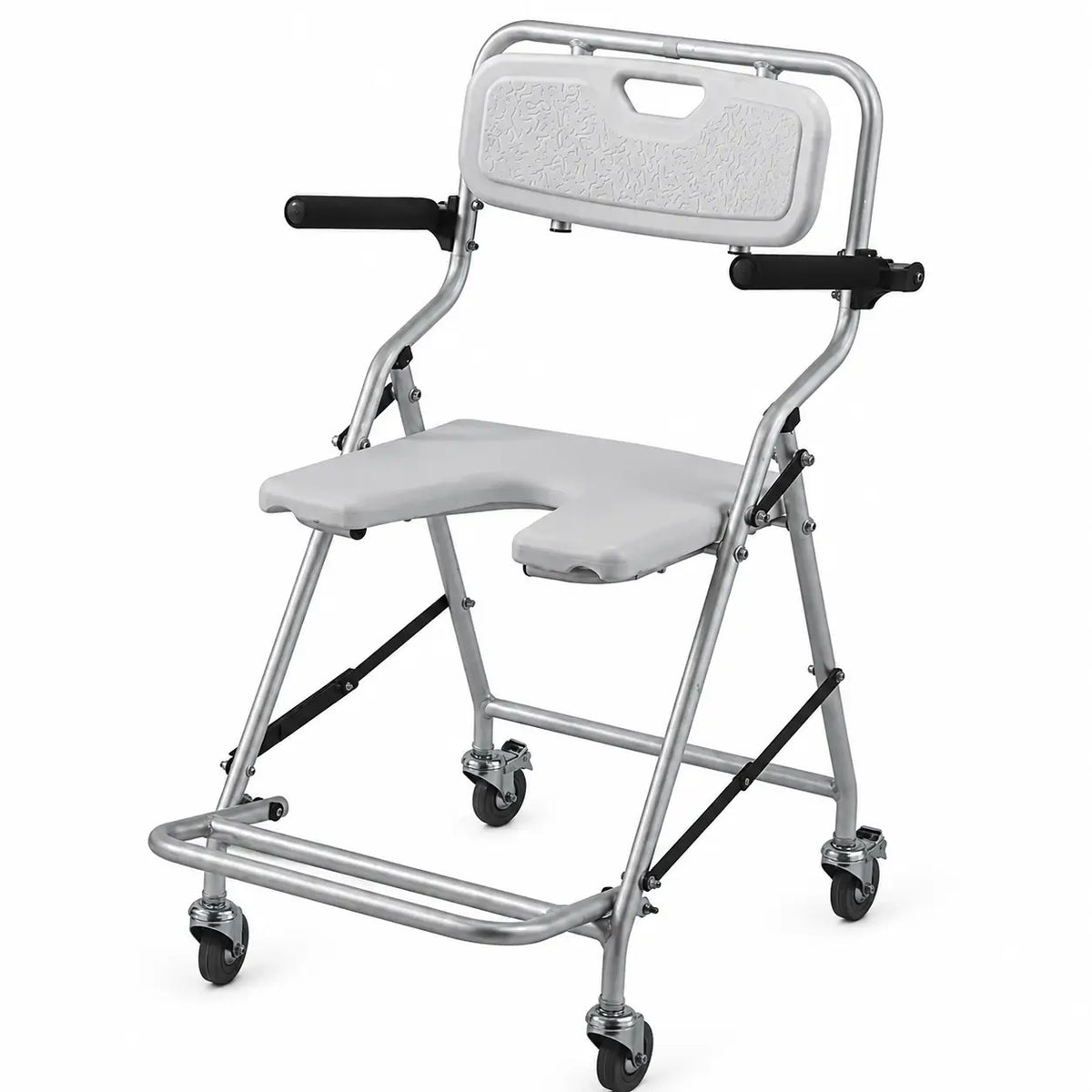 Garcia 1880 Chaise de bain pliante à roulettes