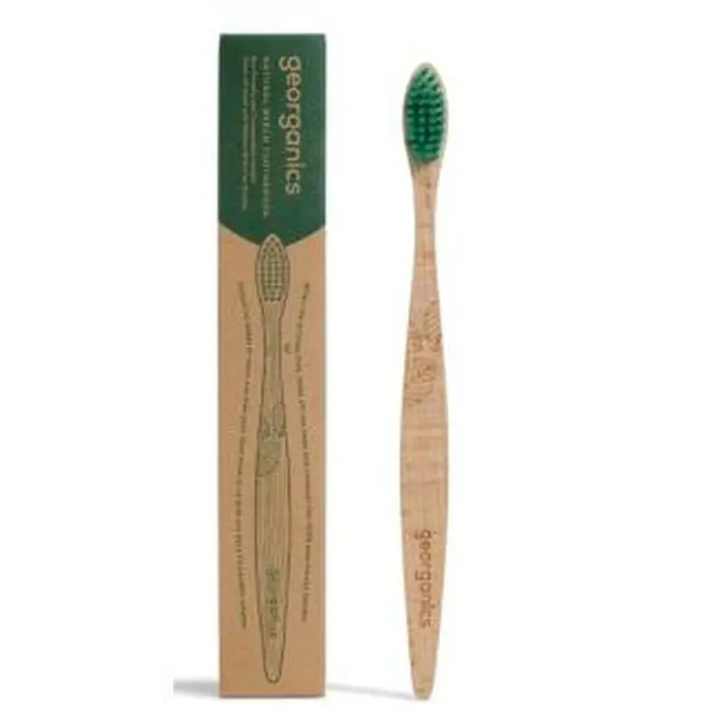 Georganics Cepillo Dental Mediano Madera De Haya.