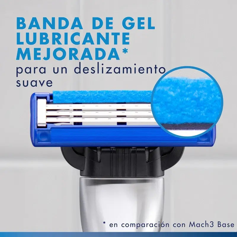 Recharges de rasoir pour hommes Gillette Mach3 Turbo, 4 pcs.