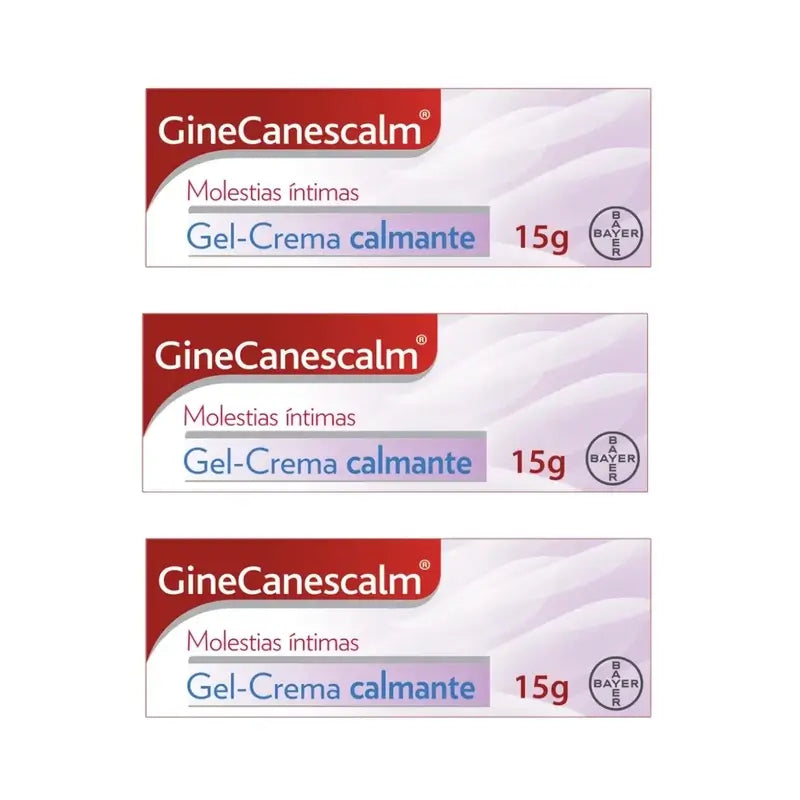 Ginescanes GineCanescalm Soothing Gel-Cream, 3X15 Gr