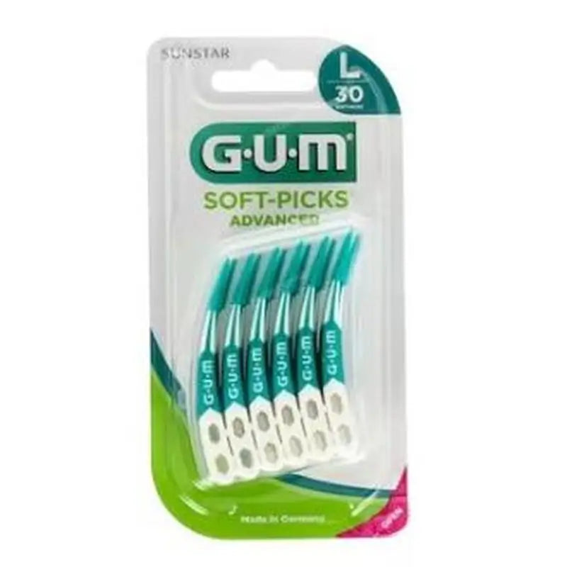 Gum Cepillo Interdental Soft Picks Largo 30Un Azul
