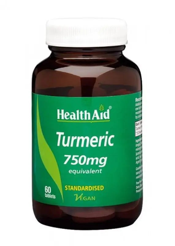 Health Aid Turmeric Root Curcuma, 60 Cápsulas