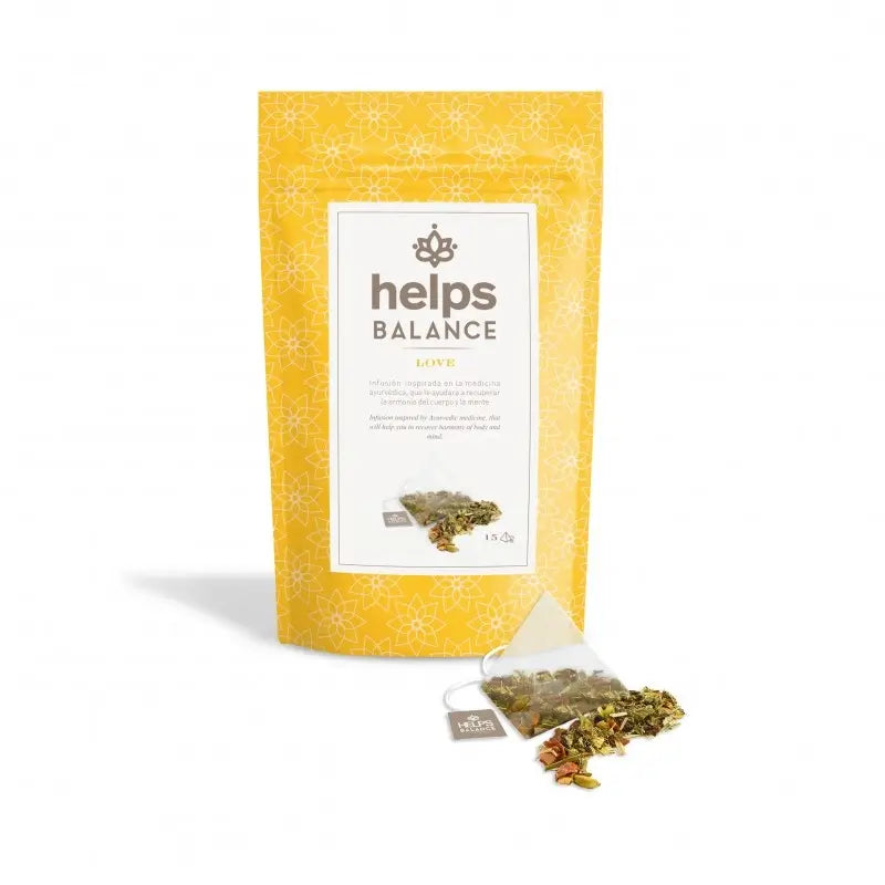 Aide à l'équilibre Sac ayurvédique de purification de l'amour, 15 infusions pyramidales