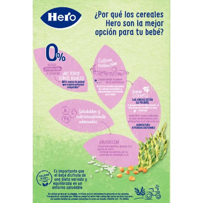 Hero Baby Céréales Céréales Céréales Céréales Céréales Sans Gluten 340G