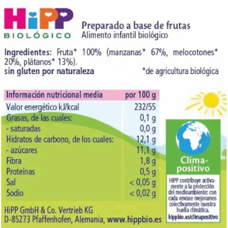 Bocal Hipp Bio Multifruit, 190 g