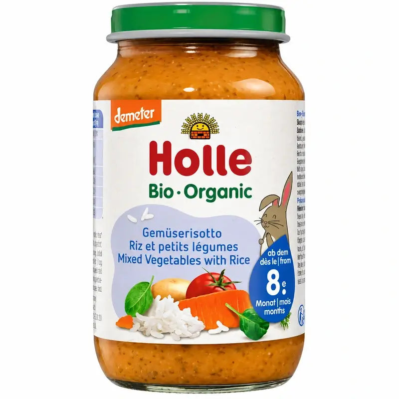 Pot de légumes et de riz Holle 8Mois 220Gr Demeter