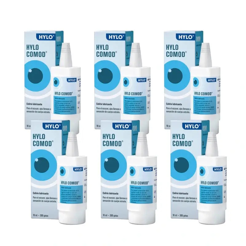 Hylo Comod Collyre 10 ml, paquet de 6