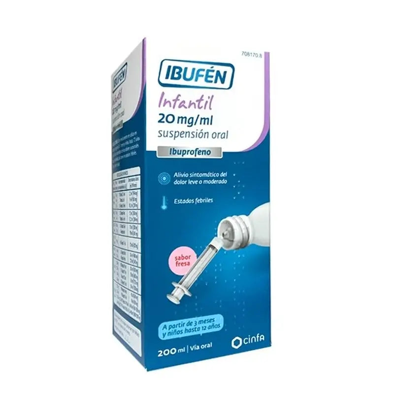 Ibufen Infantil 20 Mg/Ml Suspension orale 1 flacon, 200 ml