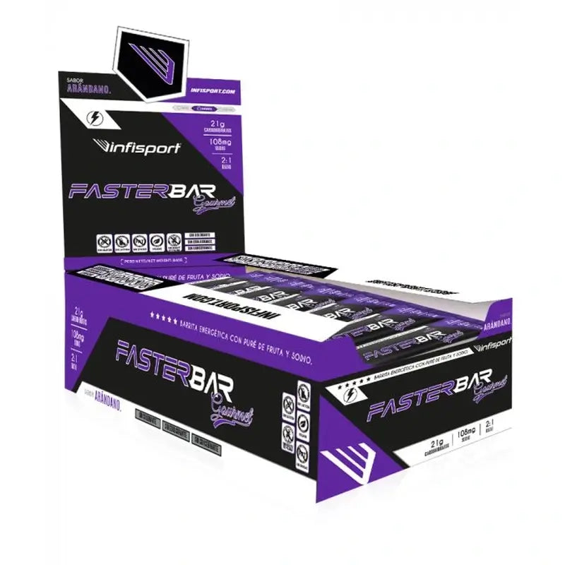 Infisport Faster Gourmet Blueberry Box , 28 unités