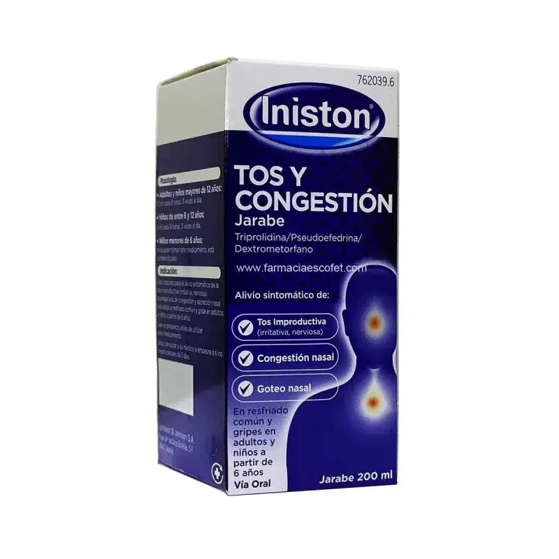 Iniston sirop antitussif et décongestionnant 200 ml