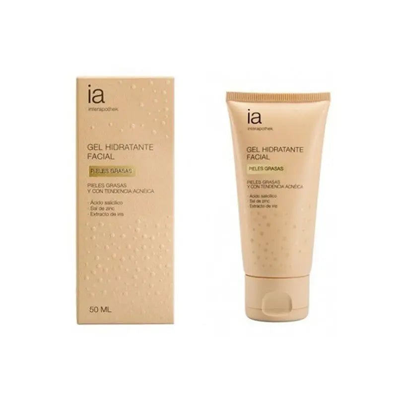 Interapothek Gel Hidratante Facial piel Grasa, 50 ml