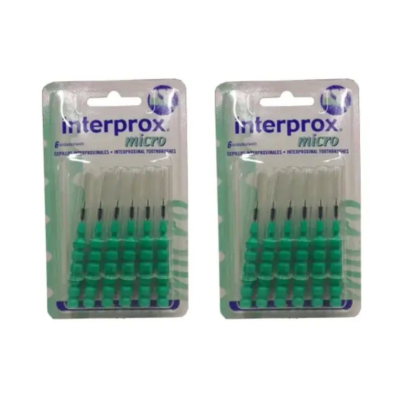 Brosse à dents Interprox Micro Interproximal, 2X6 unités