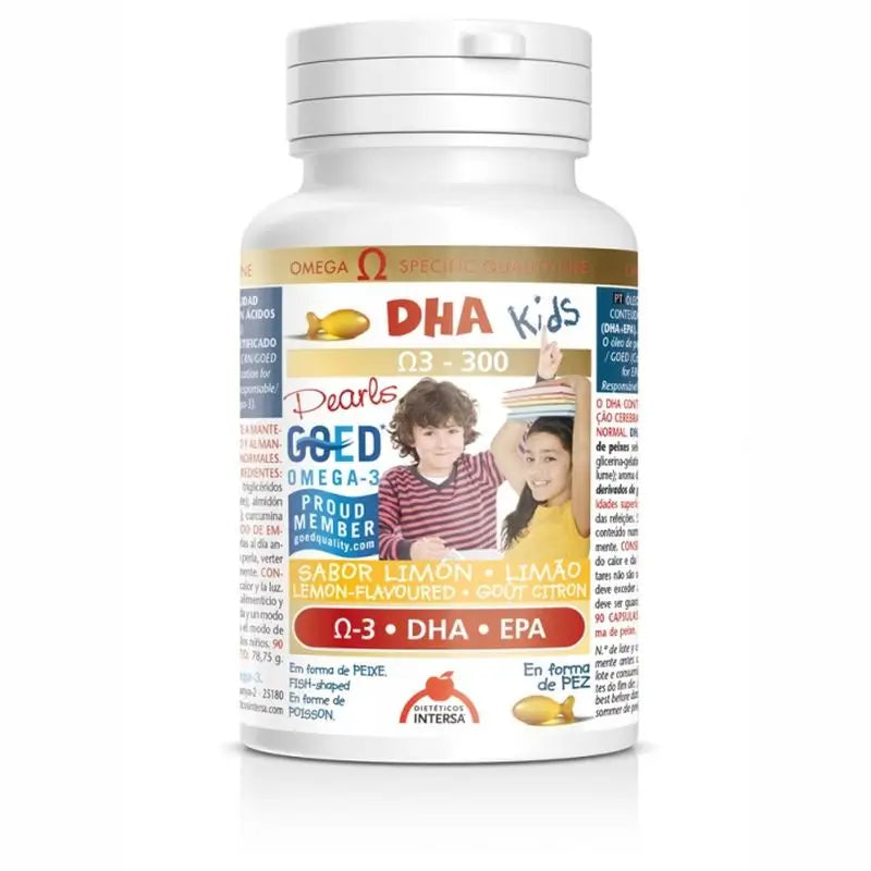 Intersa Dha Kids Lemon Flavour , 90 softgels