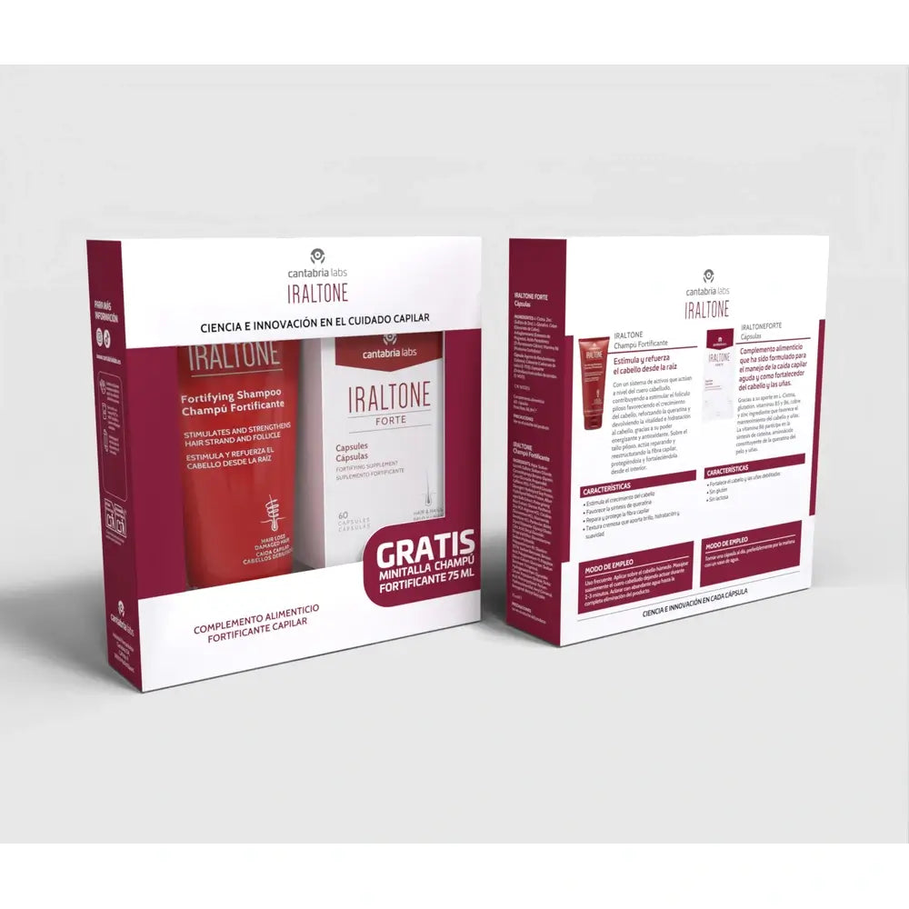 Iraltone Forte Capsules + Shampooing Fortifiant Minitalla 75 Ml Cadeau Gratuit