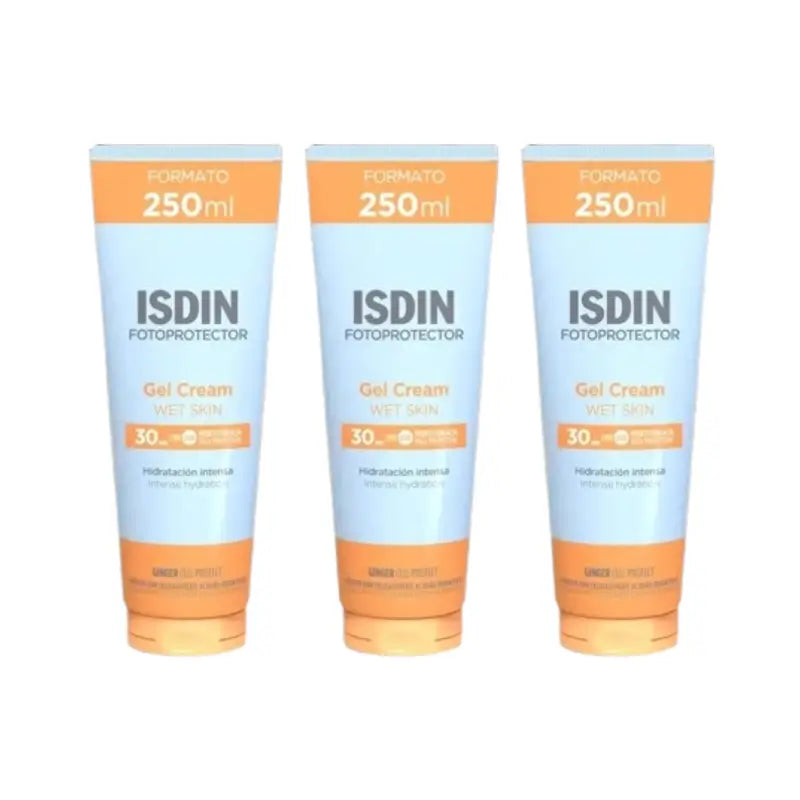 Isdin Fotoprotector Cream Gel Spf 30+, 3X250 Ml