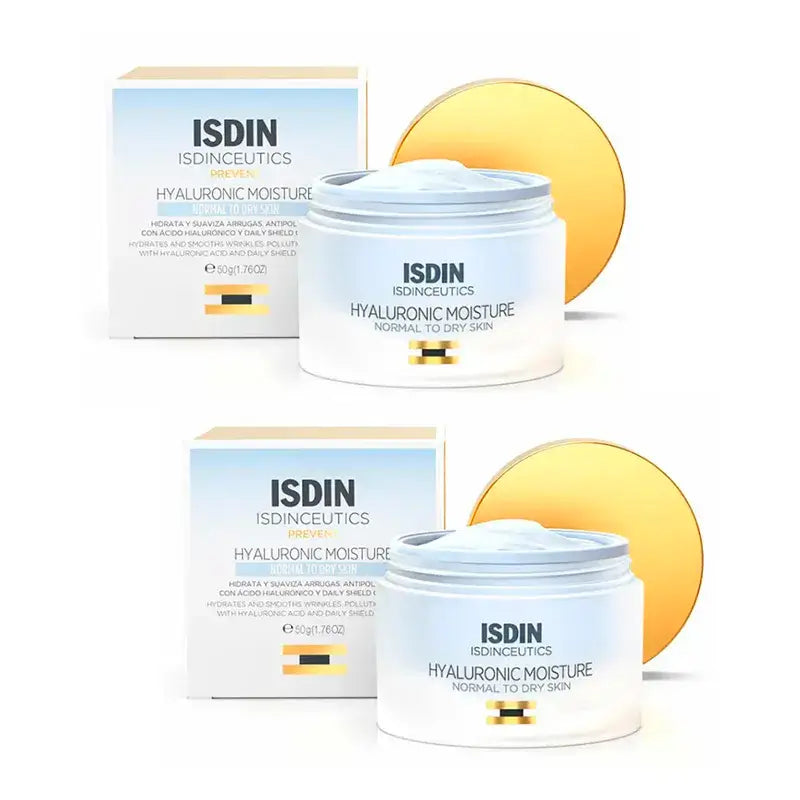 Isdinceutics Hyaluronic Moisturising Cream Pack 2 x 50 Ml