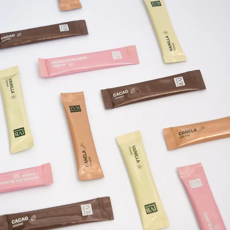 Ivb Wellness Lab Go&Start Line Sticks Chocolat blanc-fraise, 10 sticks