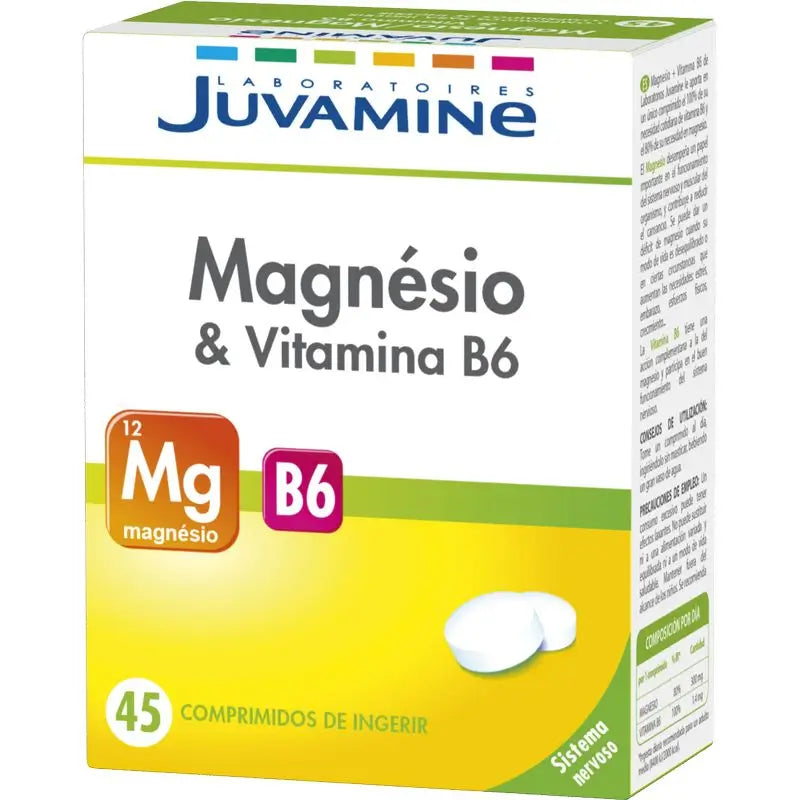 Juvamine Magnésium Vitamine B6 , 45 comprimés