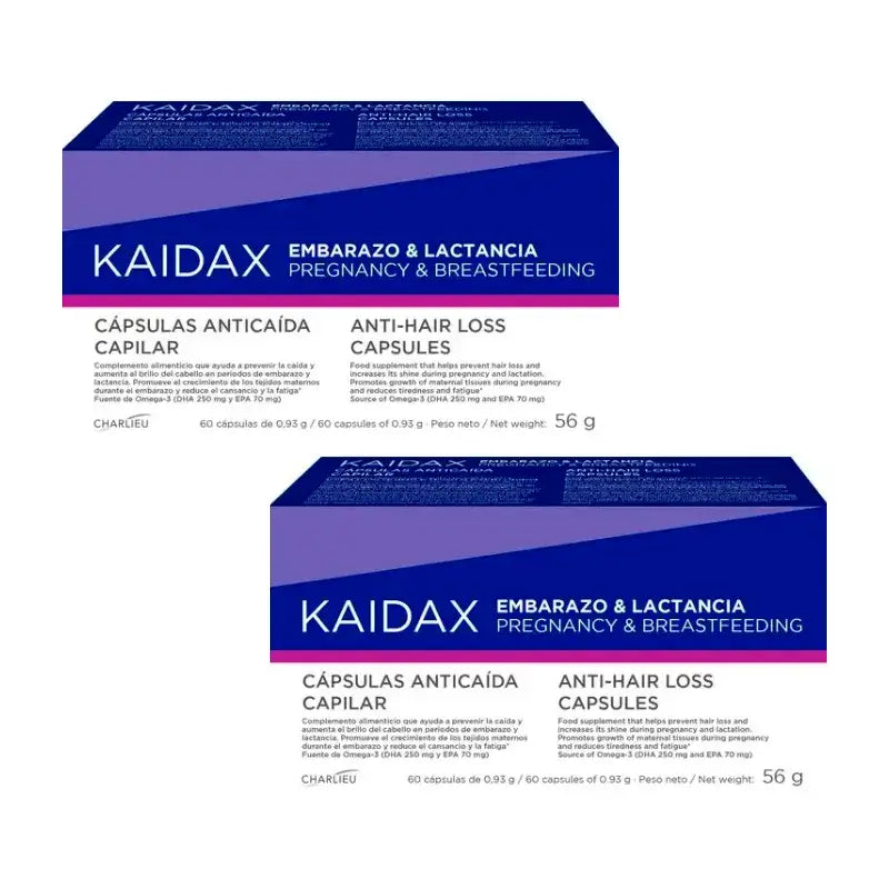 Kaidax Grossesse et Allaitement, Pack 2 x 60 gélules
