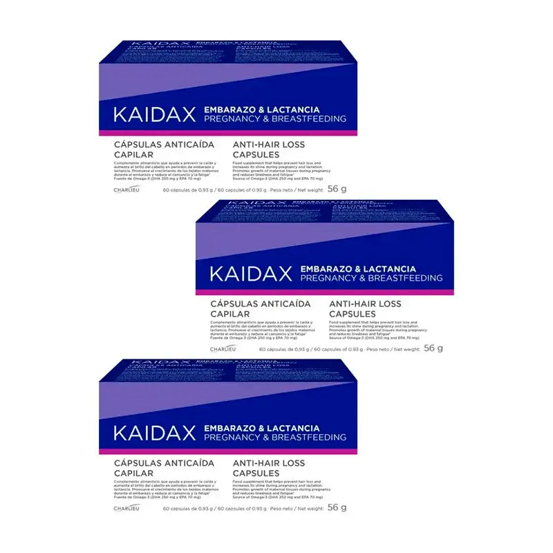 Kaidax Grossesse et Allaitement, Pack 3 x 60 gélules