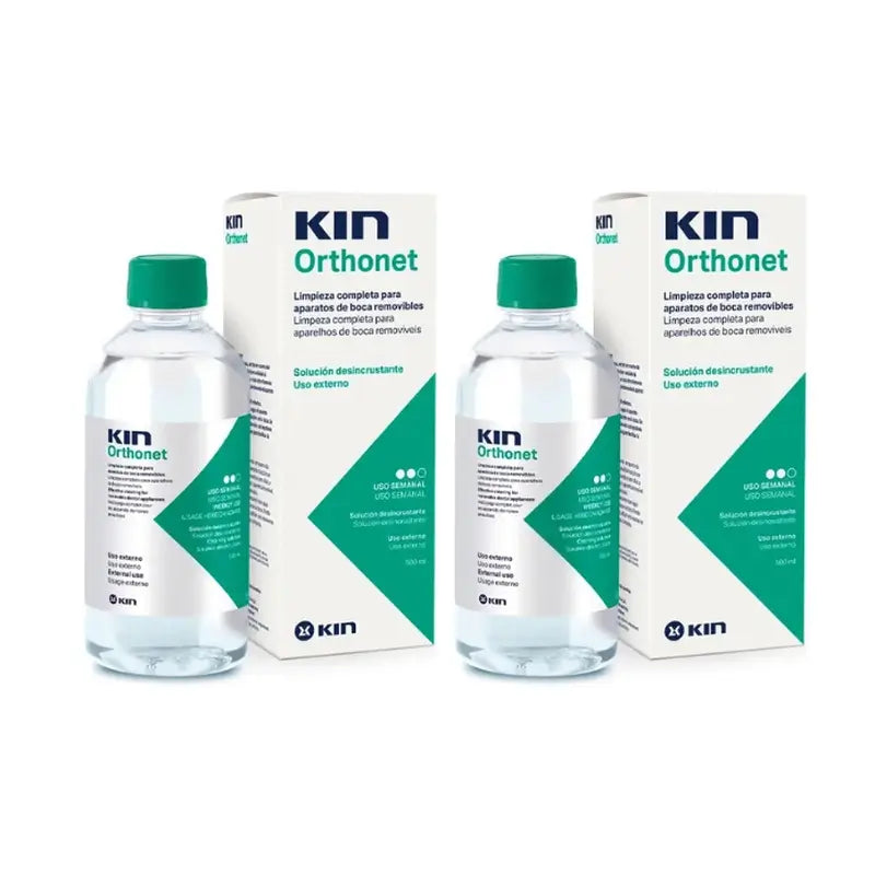 KIN Orthonet Solution de détartrage Pack 2 x 500 ml
