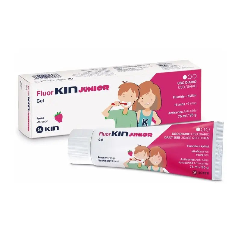 KIN FluorKIN Junior Gel fraise 75 ml