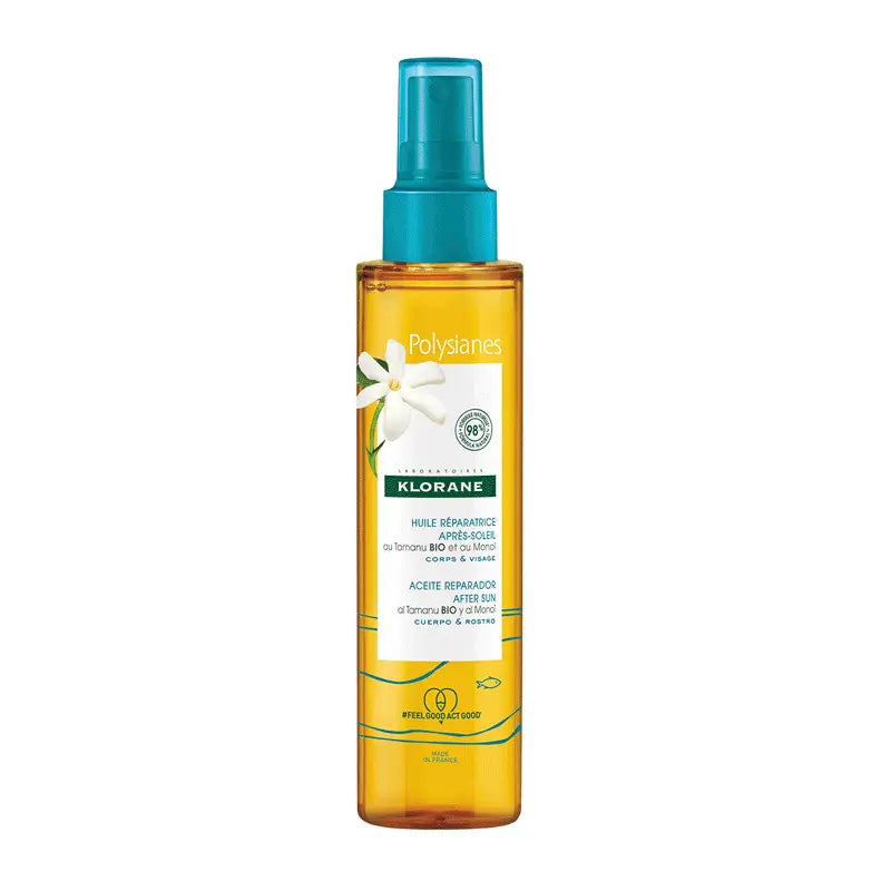Klorane Polysianes After Sun Repair Oil With Tamanu Bio And Monoi, 150 ml