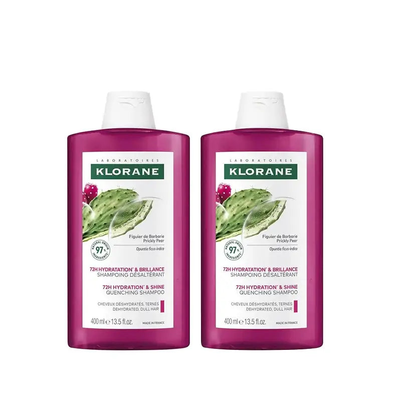 Klorane Shampooing Figue Barbare, 2X400 Ml