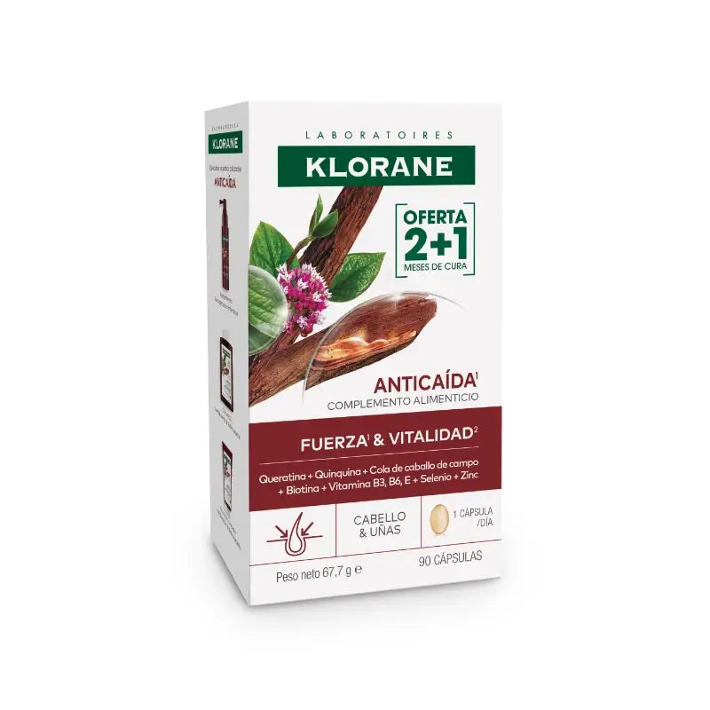 Klorane KeratinCaps Force et Vitalité 90 gélules