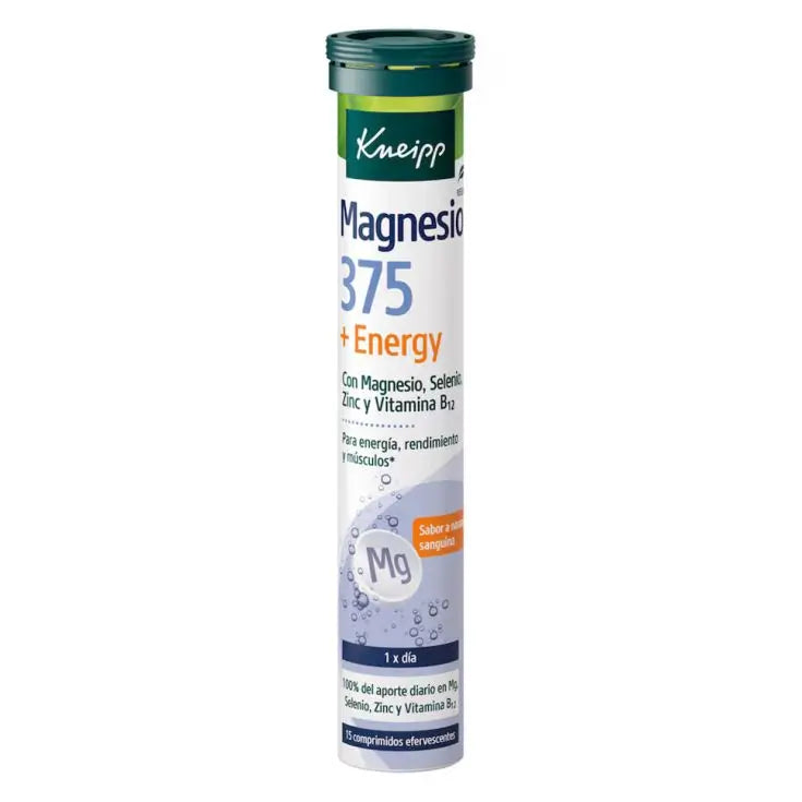 Kneipp Magnésium 375 + Energie, 15 comprimés