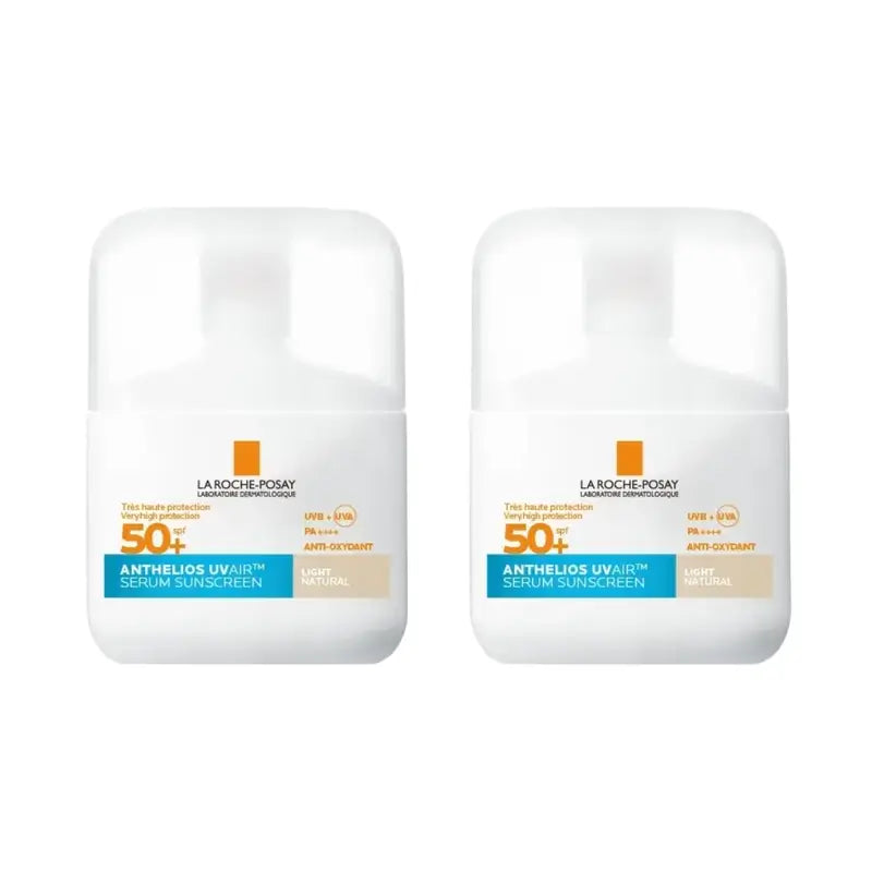 La Roche Posay Anthelios Uvair Sun Serum Spf50+ Tinted Light , 2X50 Ml