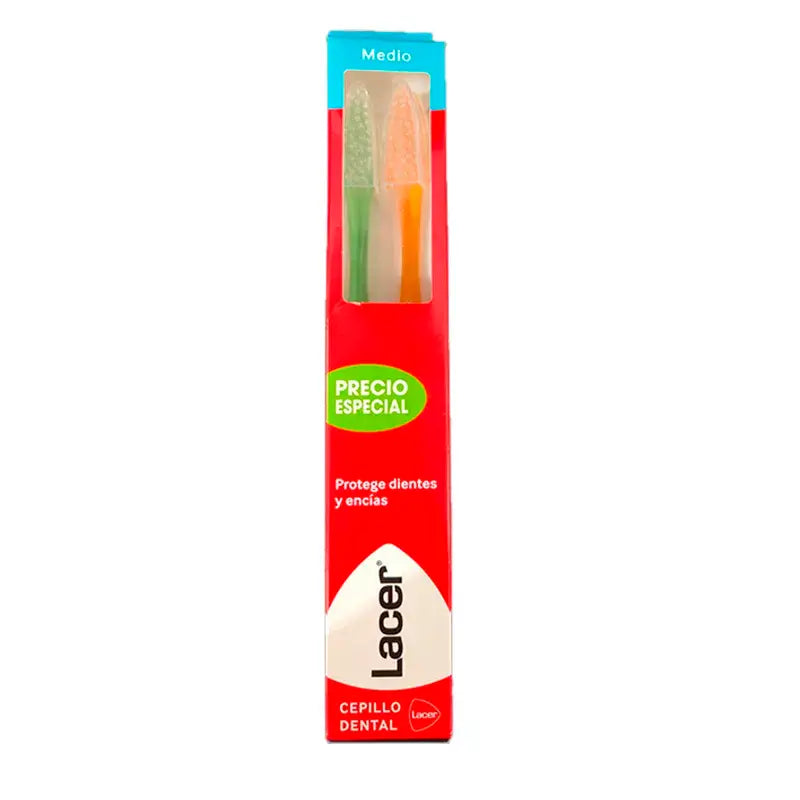 Lacer Duplo Brosse à dents moyenne