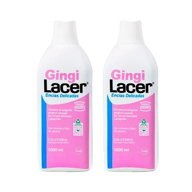 Lacer Duplo Gingilacer Bain de bouche, 2 x 1000 Ml