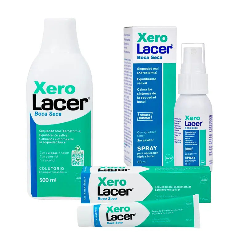 Lacer Xerolacer Pack (Bain de bouche + Dentifrice + Spray)