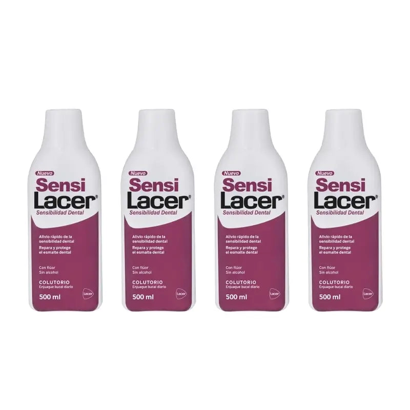 Rince-bouche Lacer Sensilacer, paquet de 4 x 500 ml