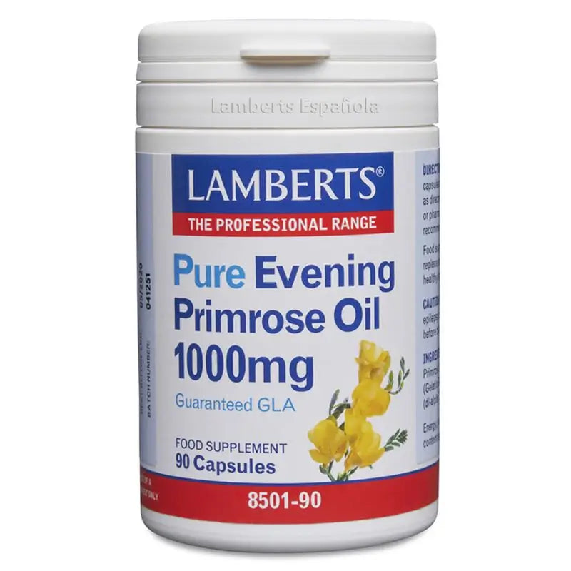 Lamberts Aceite De Primula Puro 1000Mg , 90 cápsulas