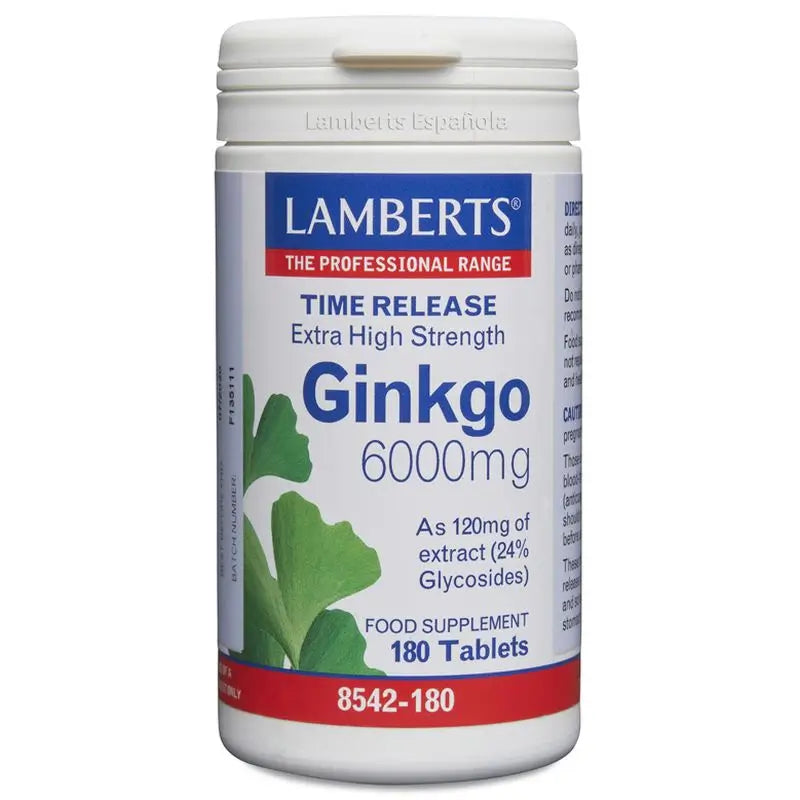 Lamberts Ginkgo Biloba , 180 cápsulas