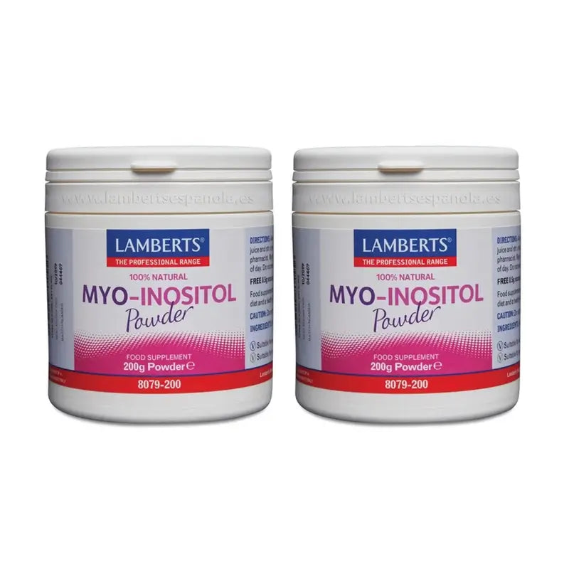 Lamberts Myo Inositol Poudre 100% Naturelle , 2X200 Gr